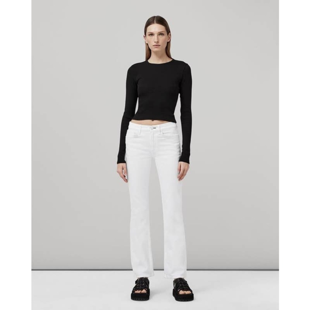 Rag & Bone Peyton Bootcut - Optic White Mid-Rise Vintage Stretch Jean